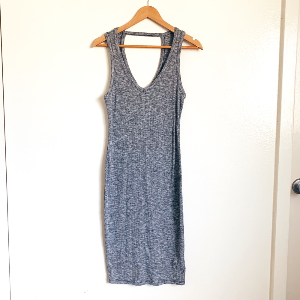 Mossimo heather gray midi dress